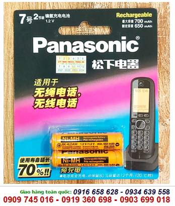 Panasonic BK-4LADW _Pin sạc AAA Panasonic BK-4LADW AAA650mAh 1.2v chính hãng